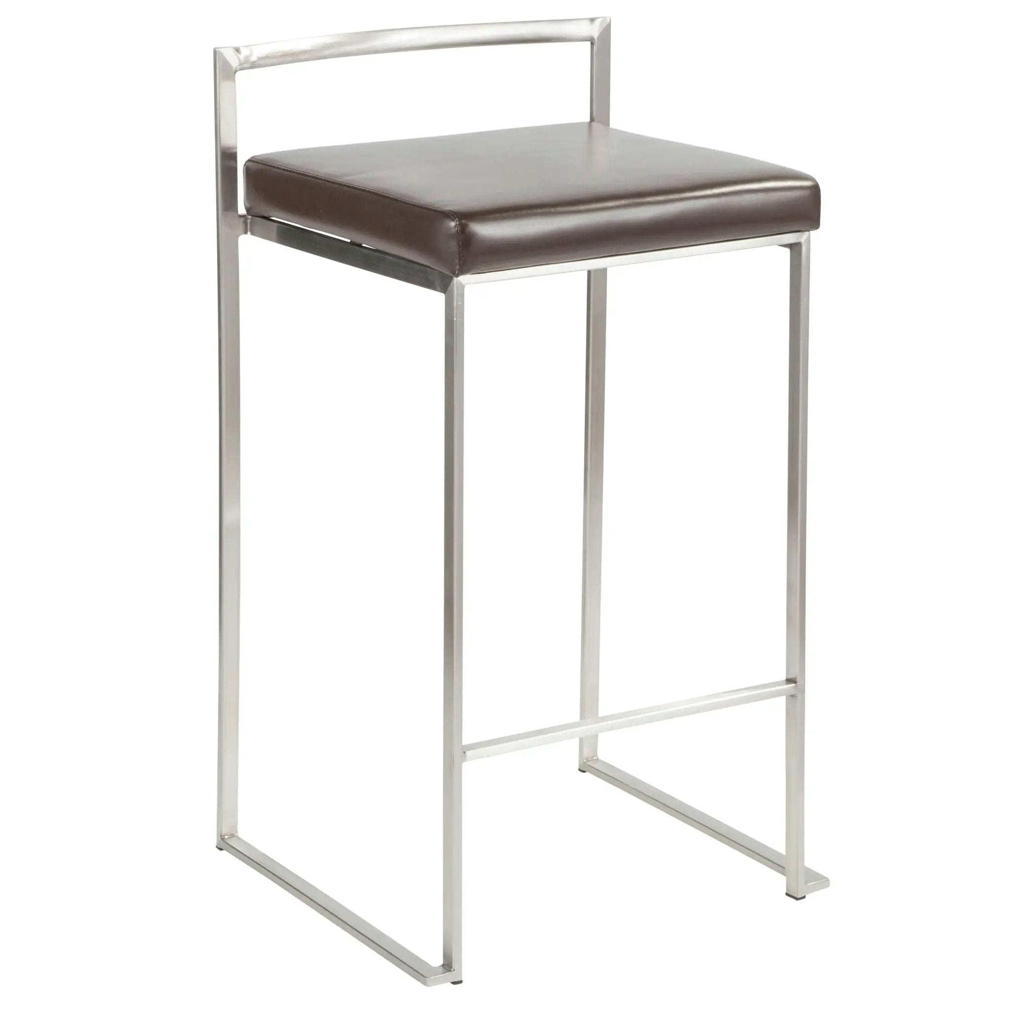 Fuji - Contemporary, Stackable Elegant Counter Stool (Set of 2) by HouseOfZazla