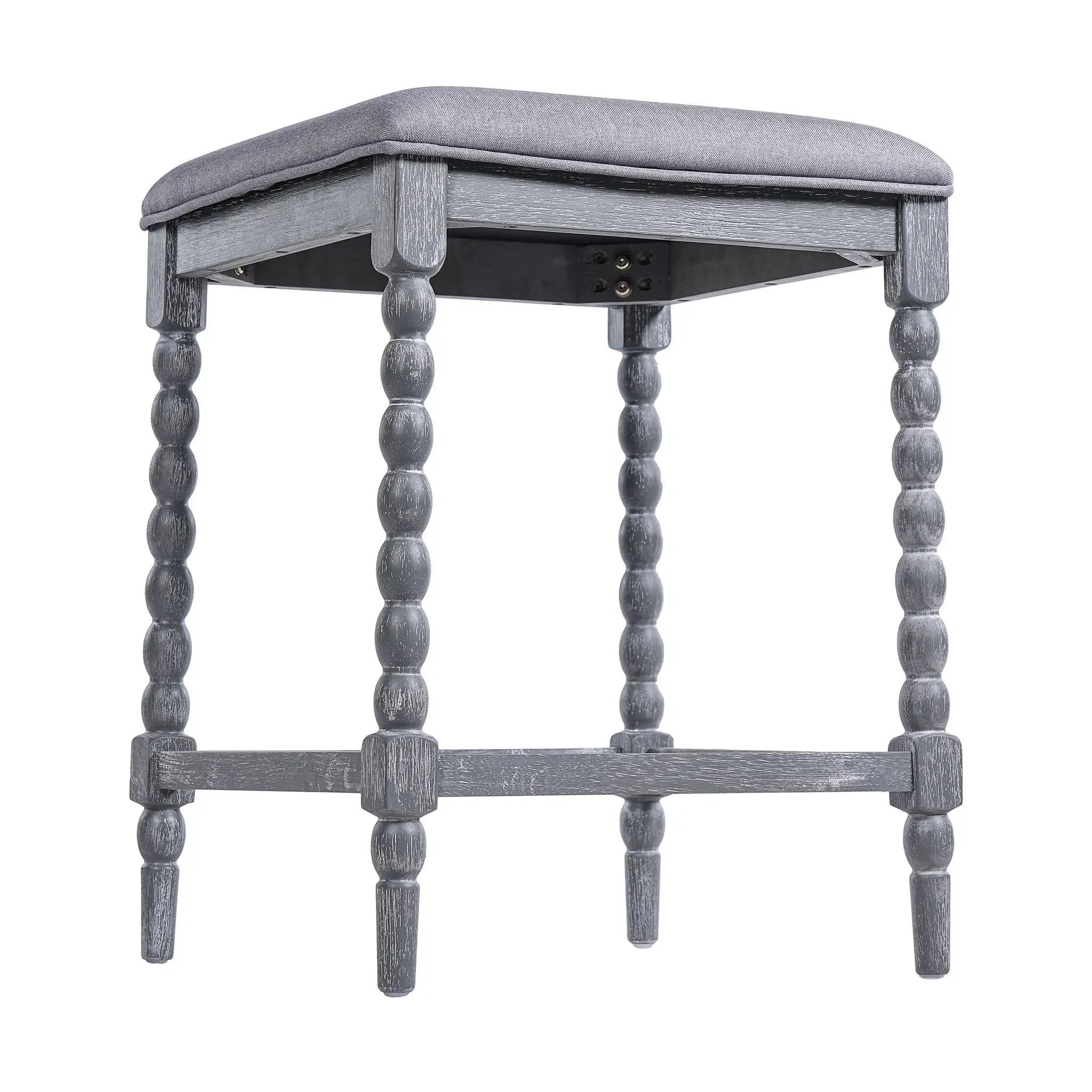26" Counter Stools Set of 4 with Upholstered Seat by HouseOfZazla