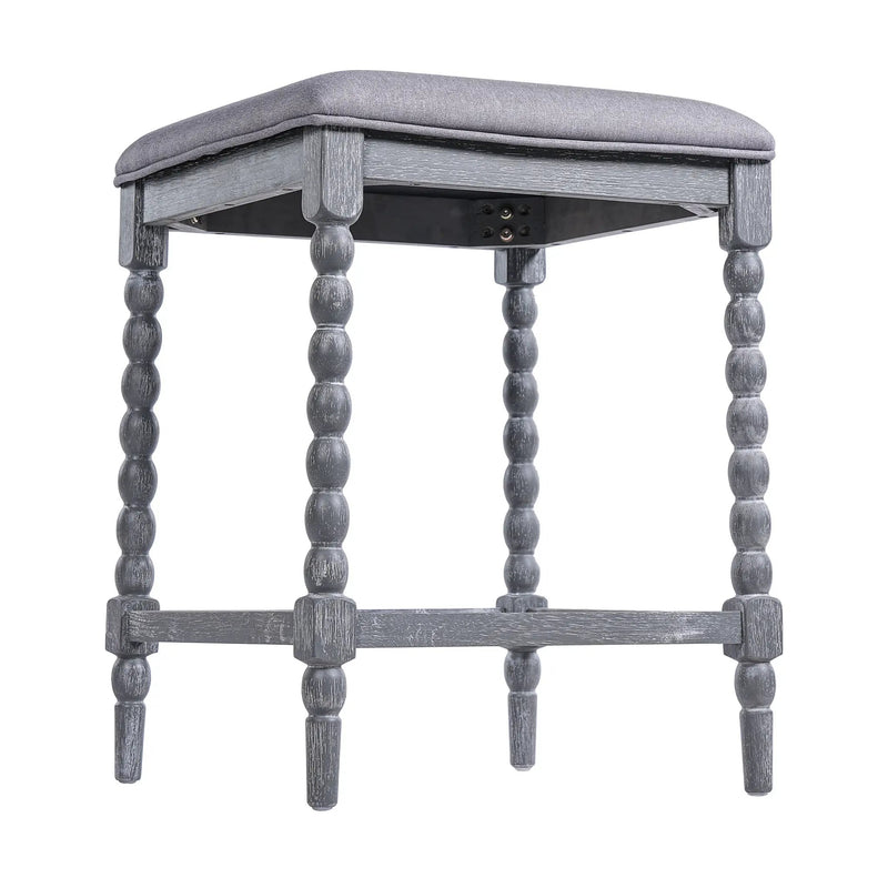 26" Counter Stools Set of 4 with Upholstered Seat by HouseOfZazla