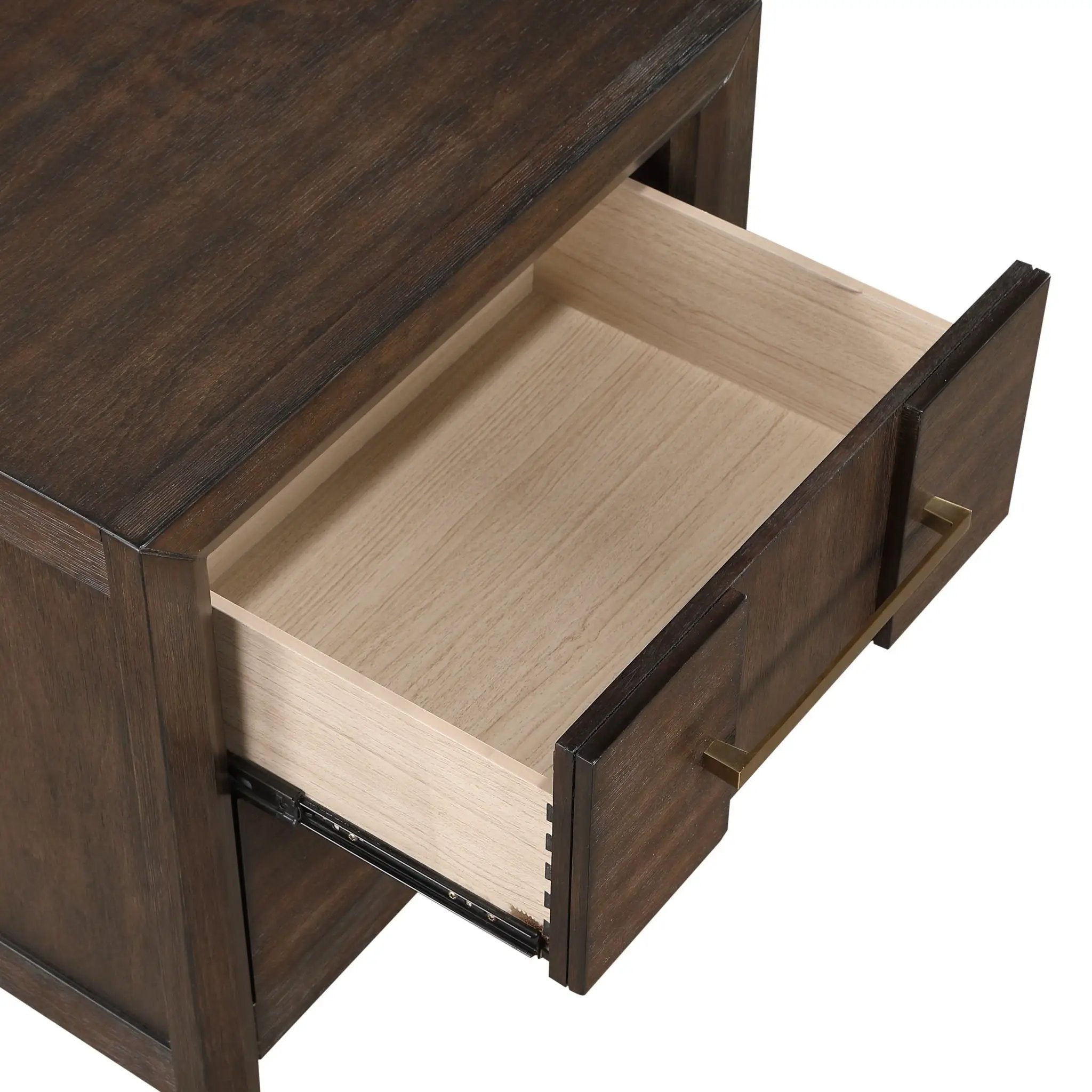 Kenzo - 2 Drawer Nightstand - Walnut by HouseOfZazla