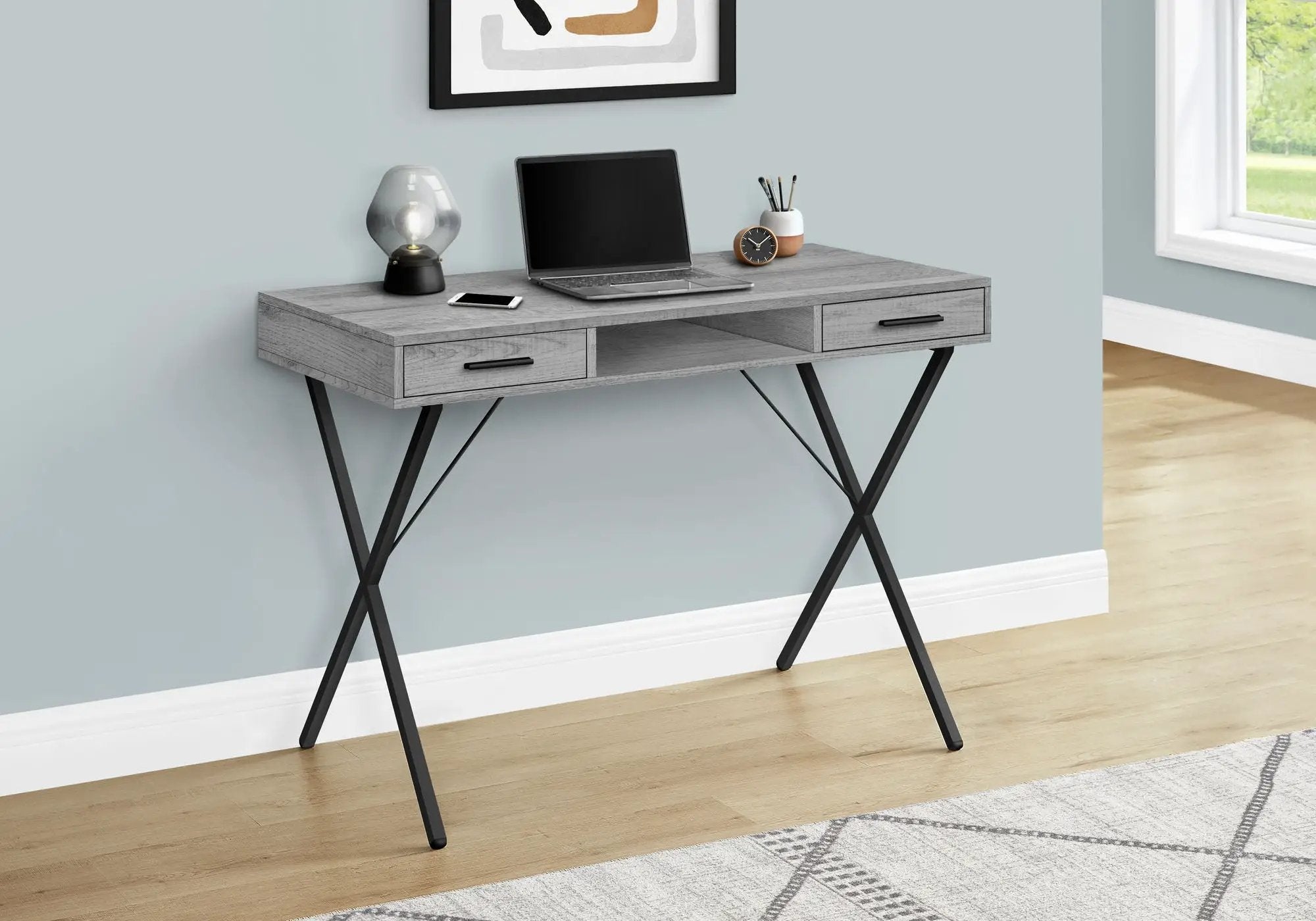 Computer Desk, Home Office, Laptop, Left / Right Set-Up, Storage Drawers, Work, Contemporary, Modern by Unique Piece Furniture