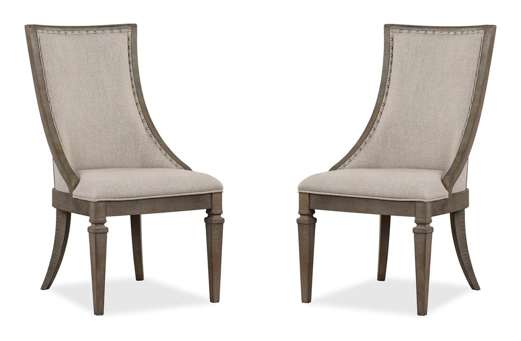 Lancaster - Dining Arm Chair With Upholstered Seat & Back (Set of 2) - Dovetail Gray by Unique Piece Furniture