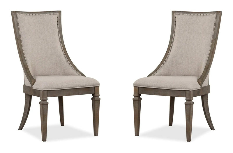 Lancaster - Dining Arm Chair With Upholstered Seat & Back (Set of 2) - Dovetail Gray by Unique Piece Furniture
