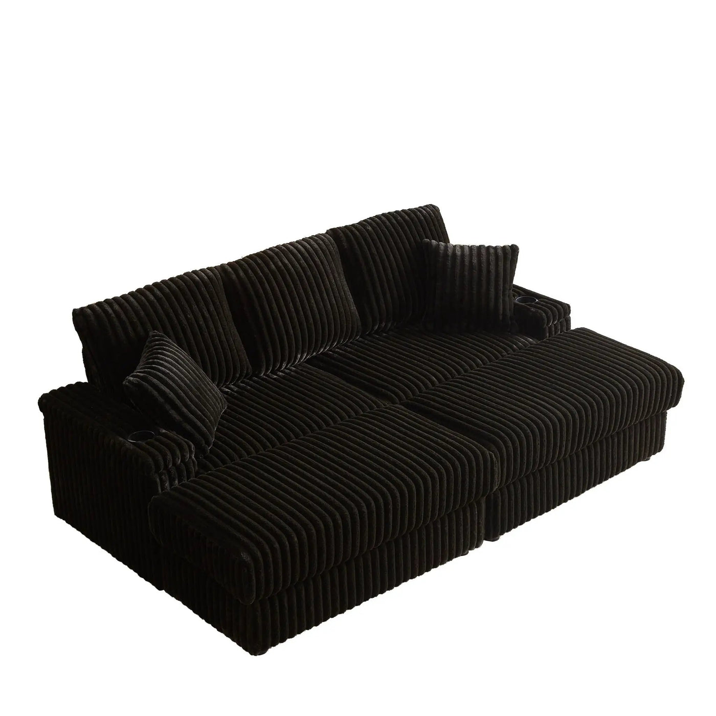 3 Seater Sofa With 2 Ottomans For Living Room by HouseOfZazla