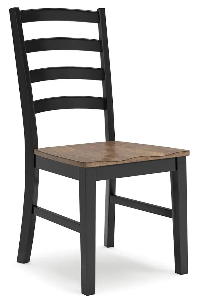 Wildenauer - Dining Room Side Chair (Set of 2) - Brown / Black by Unique Piece Furniture