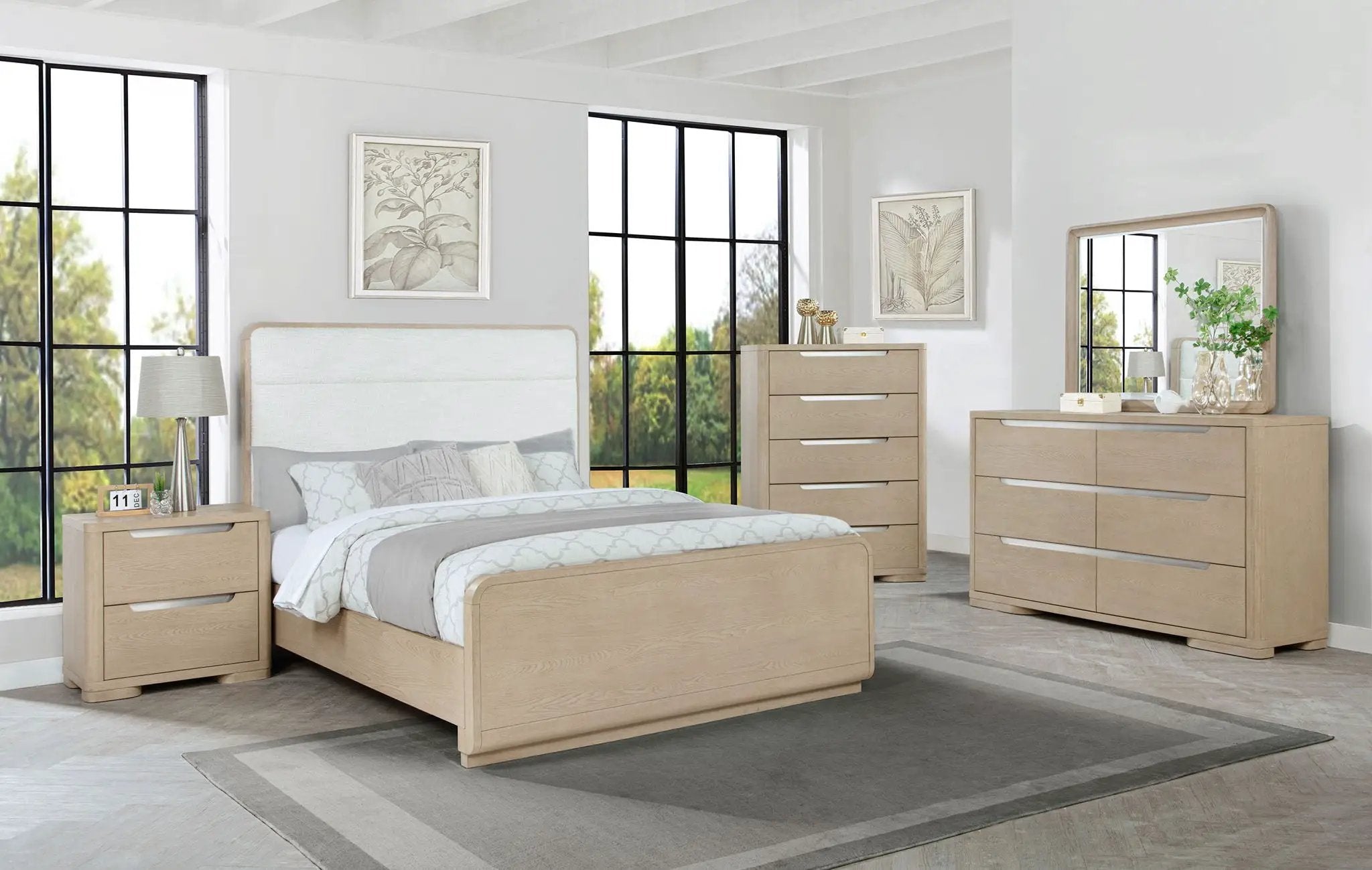Ladera 5-piece California King Bedroom Set Light Elm by Unique Piece Furniture