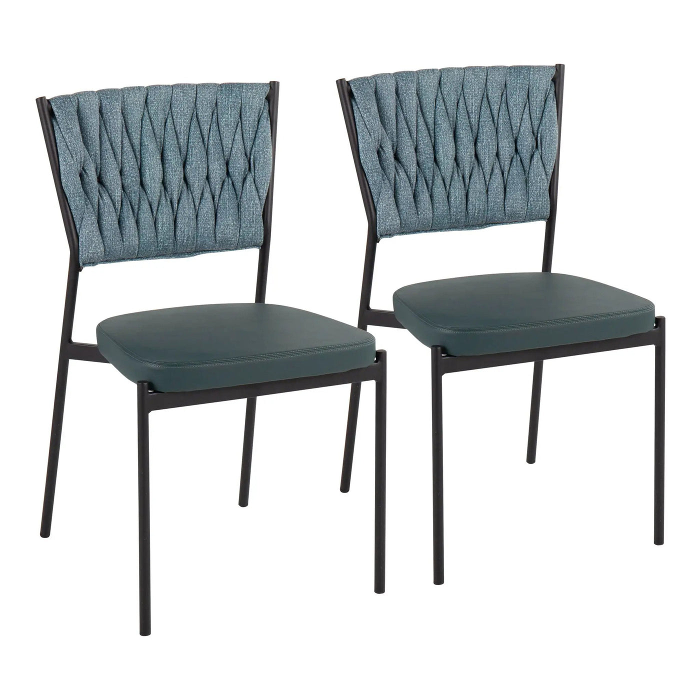 Tania - Braided Contemporary Chair (Set of 2) by HouseOfZazla