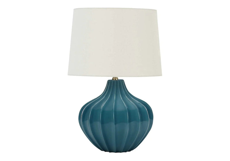 Lighting, Table Lamp, Ceramic, Transitional - Blue by HouseOfZazla