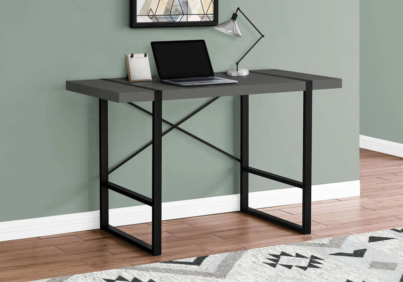 Computer Desk For Home Office, Laptop, Modern Convenient Design - Gray by Unique Piece Furniture