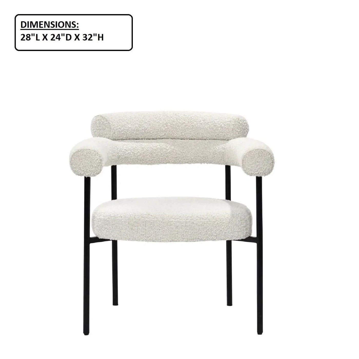 Upholstered Accent Dining Chairs With Armrests (Set of 2) by HouseOfZazla