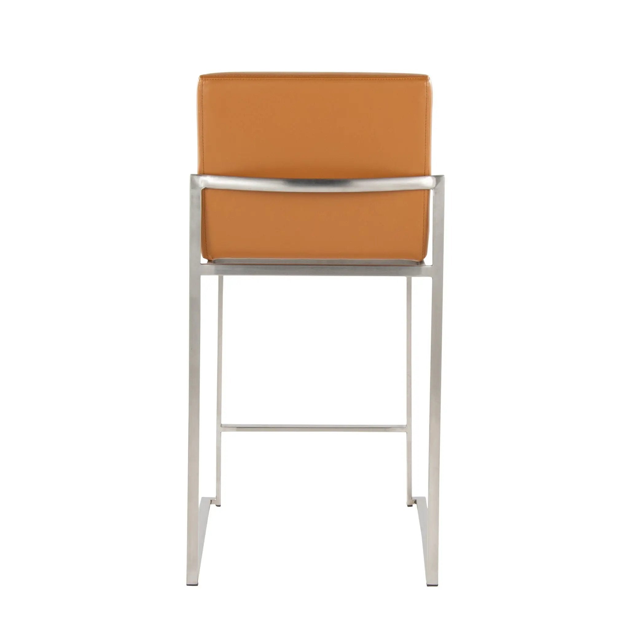 Fuji - Contemporary High Back Barstool (Set of 2) by HouseOfZazla