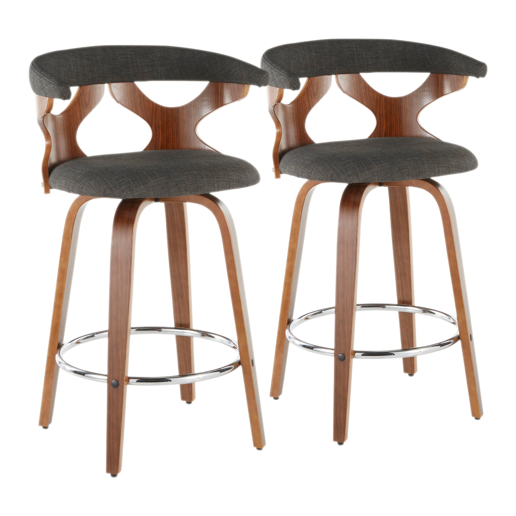 Gardenia - Mid Century Modern Counter Stool (Set of 2) by HouseOfZazla