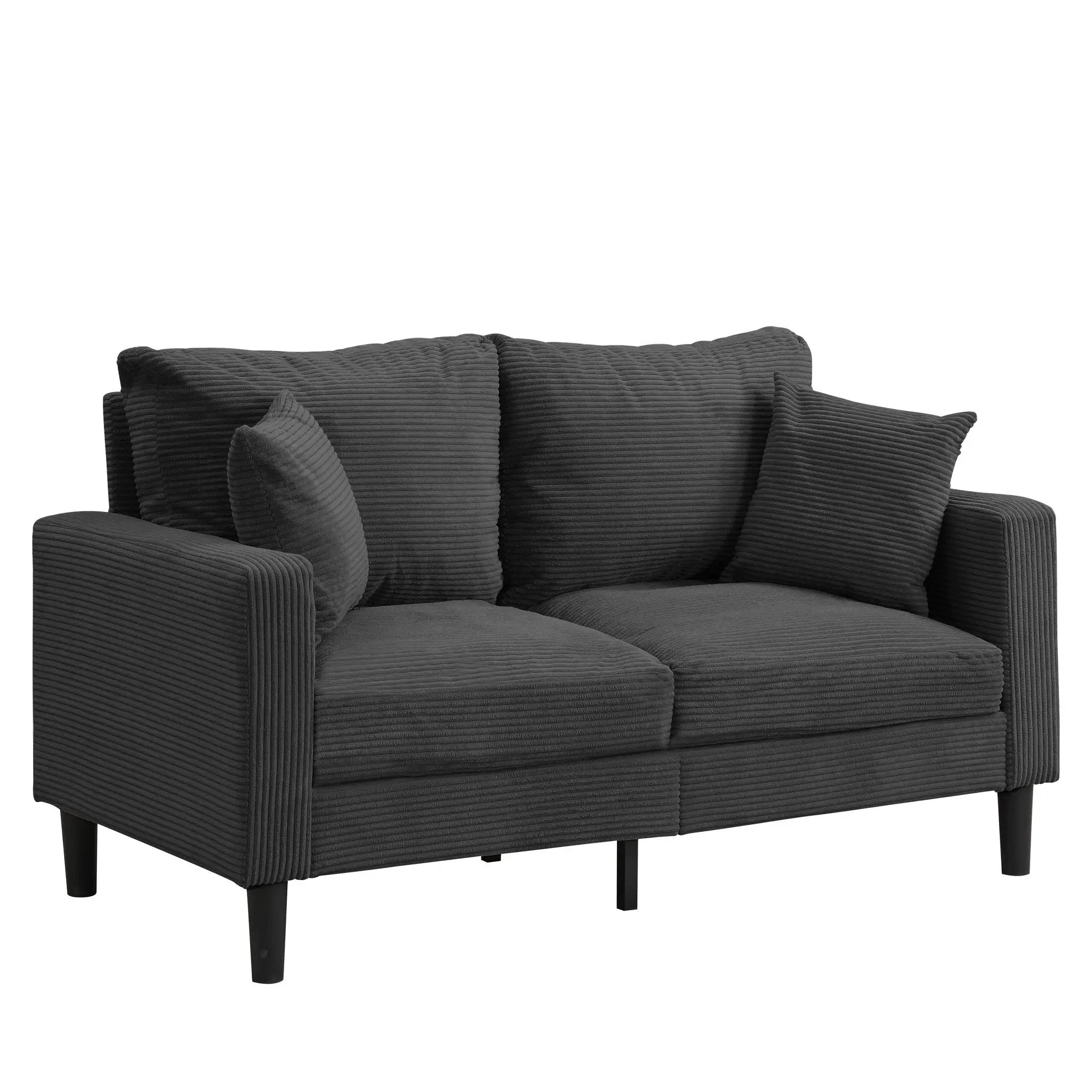 Modern Upholstered Loveseat Sofa, High Resilience by Unique Piece Furniture