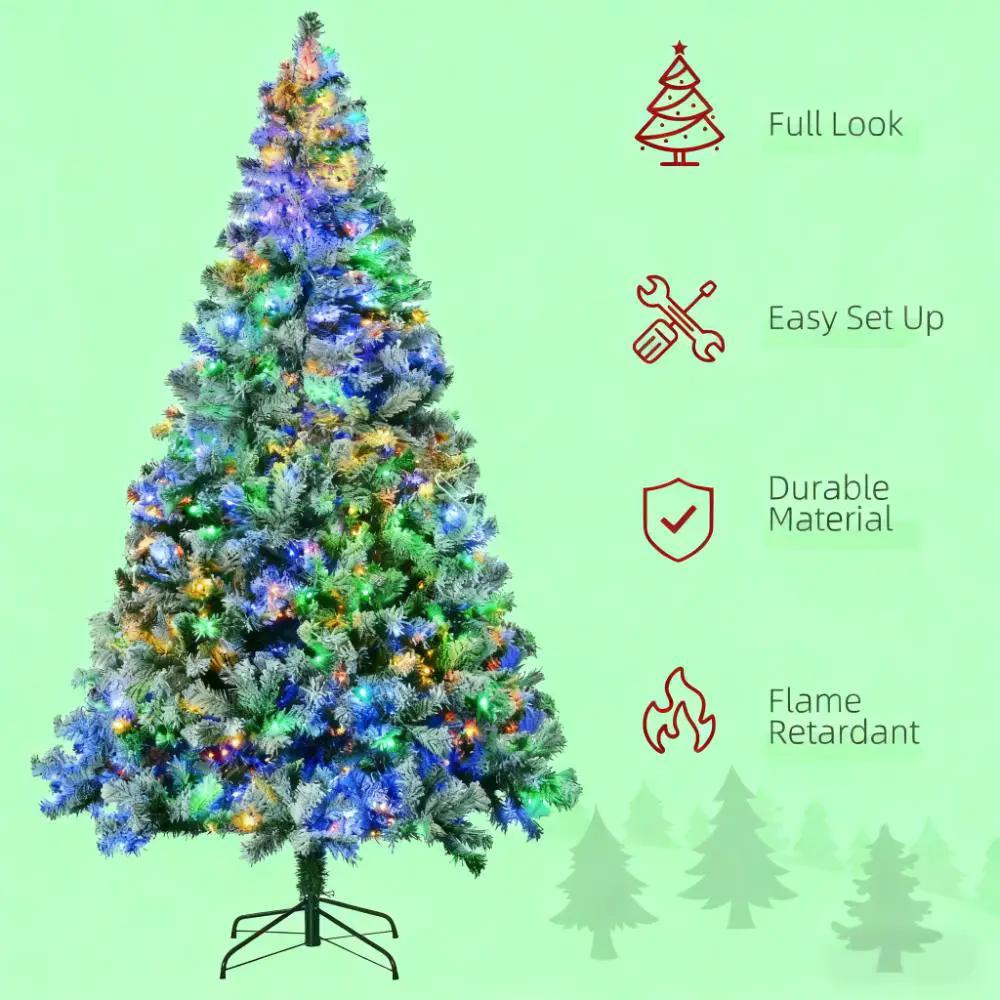Artificial Snow Christmas Trees with Frosted Branches by HouseOfZazla