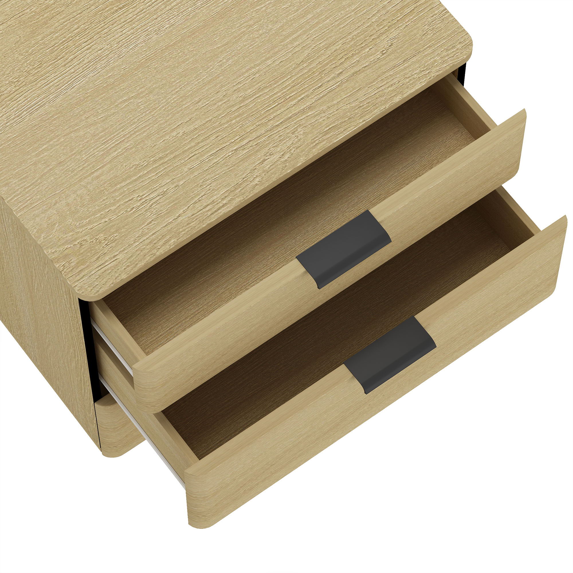 Payton - Nightstand & 3 Drawers - Oak by HouseOfZazla