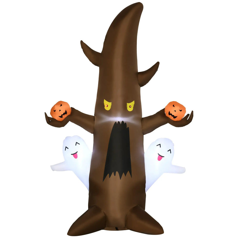 5FT Illuminated Inflatable Halloween Ghost Tree by HouseOfZazla