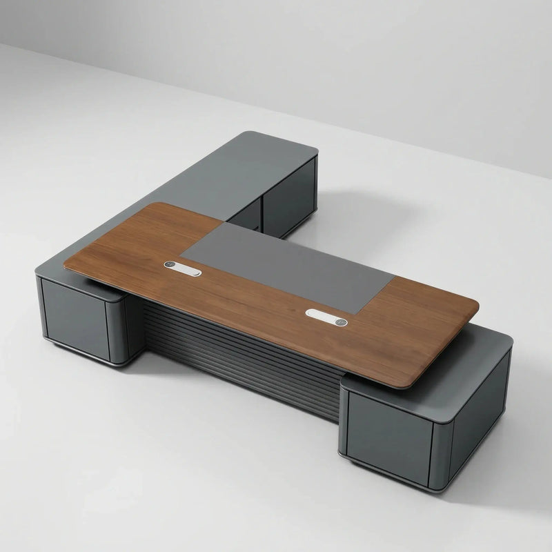 Audley · Modern L-Shaped Executive Desk by Arc Grove