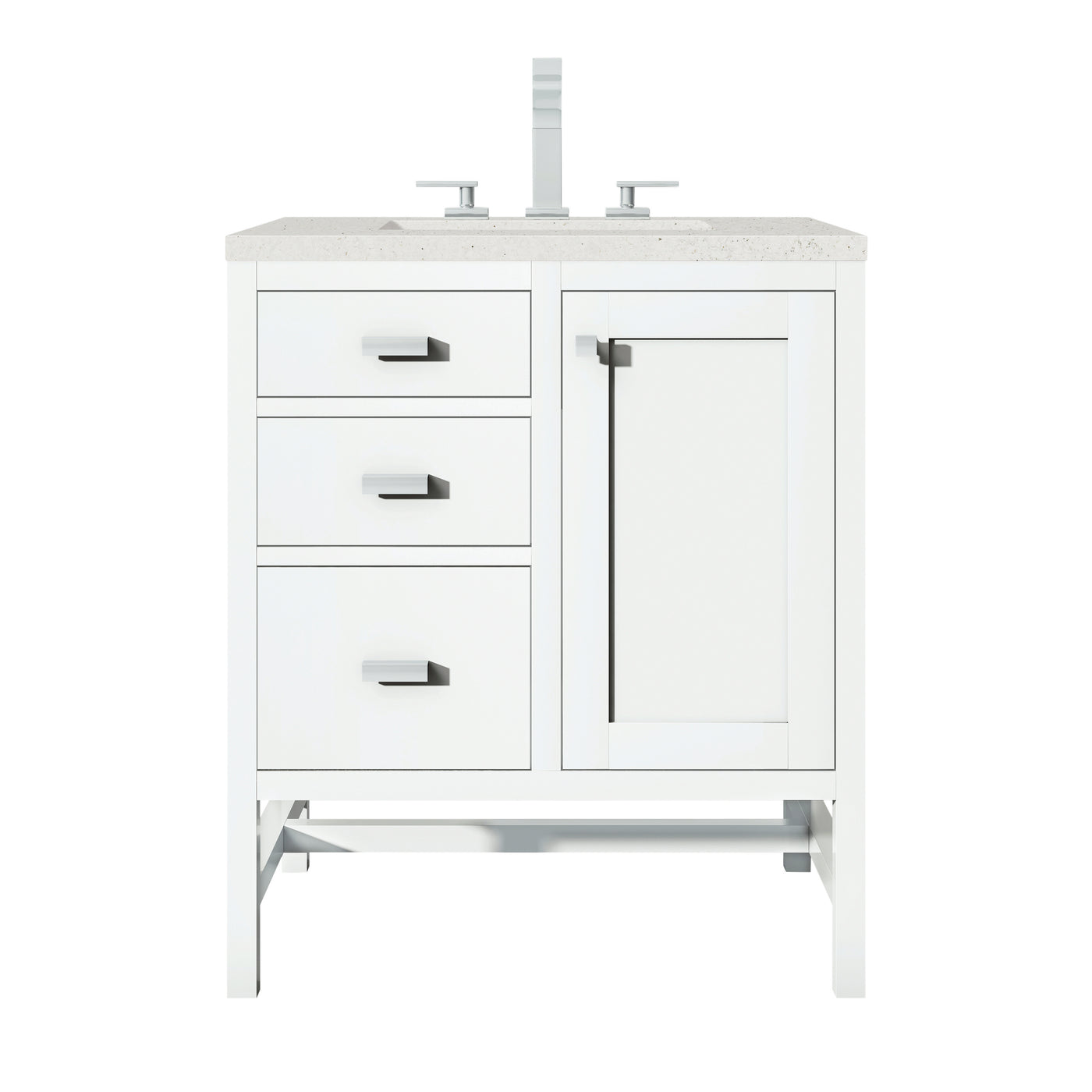 James Martin Addison 30" Single Bathroom Vanity, Glossy White, view 13