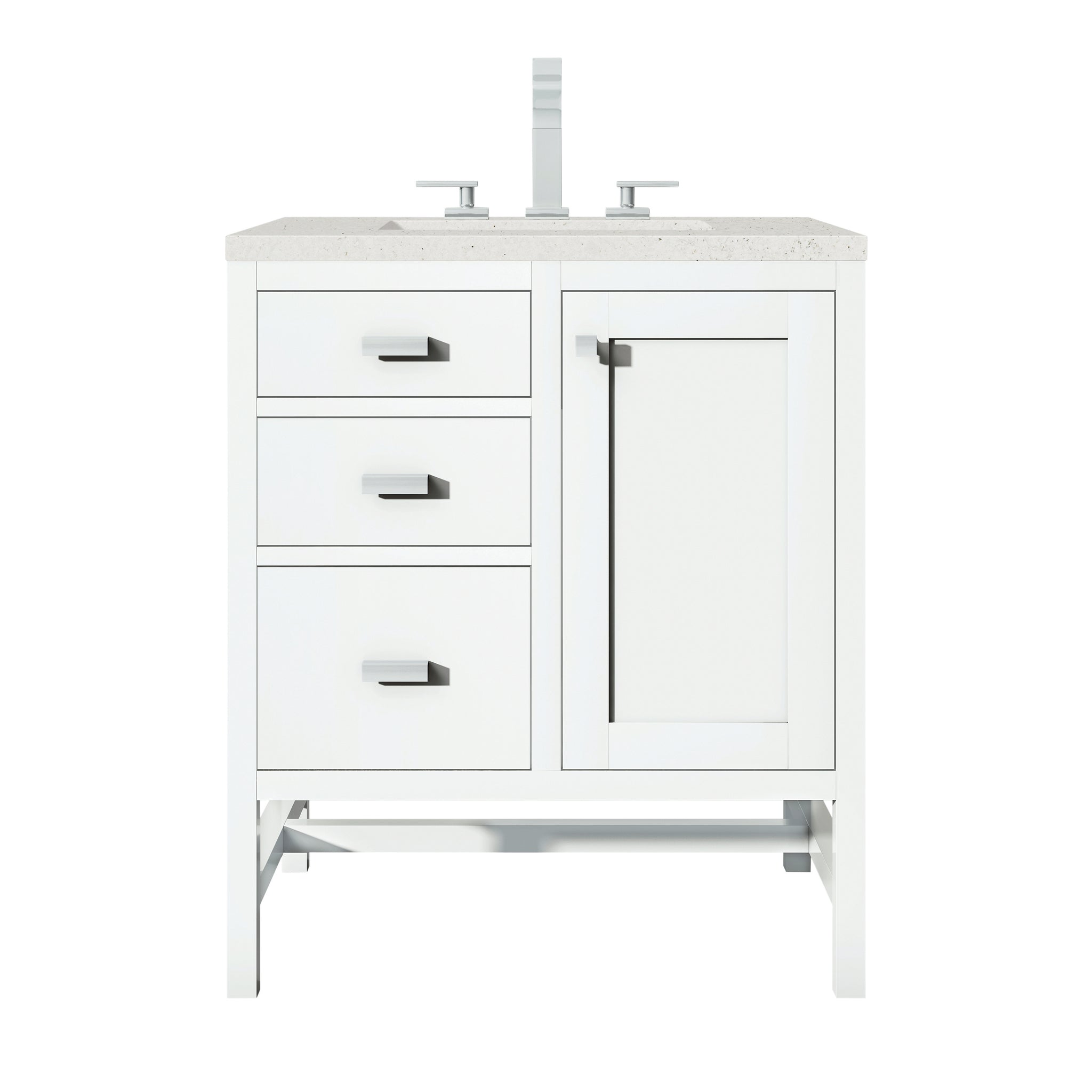 James Martin Addison 30" Single Bathroom Vanity, Glossy White, view 13