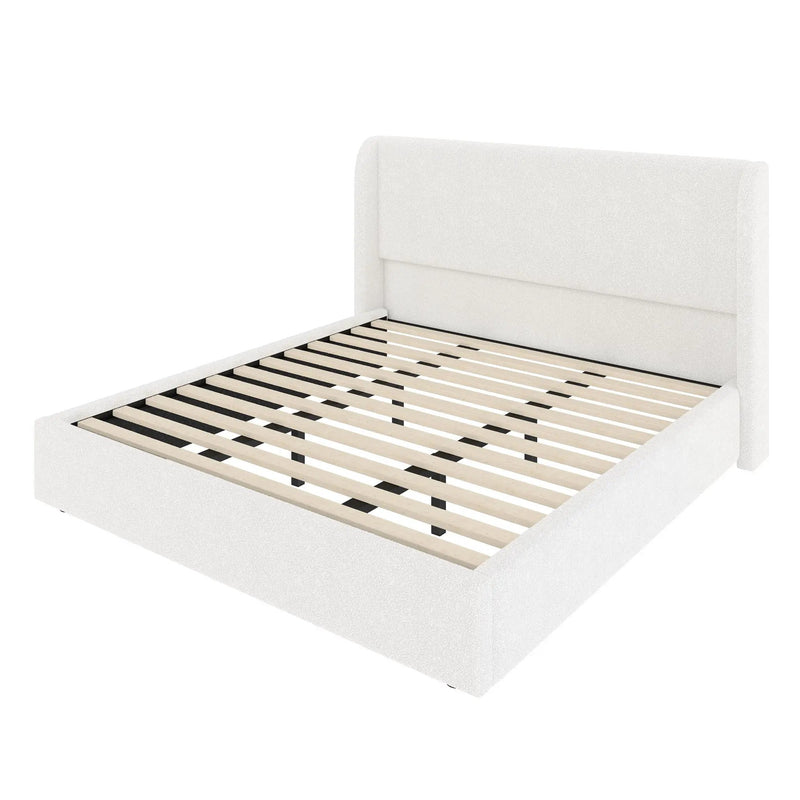 Upholstered Cloud Bed Frame With Headboard by HouseOfZazla