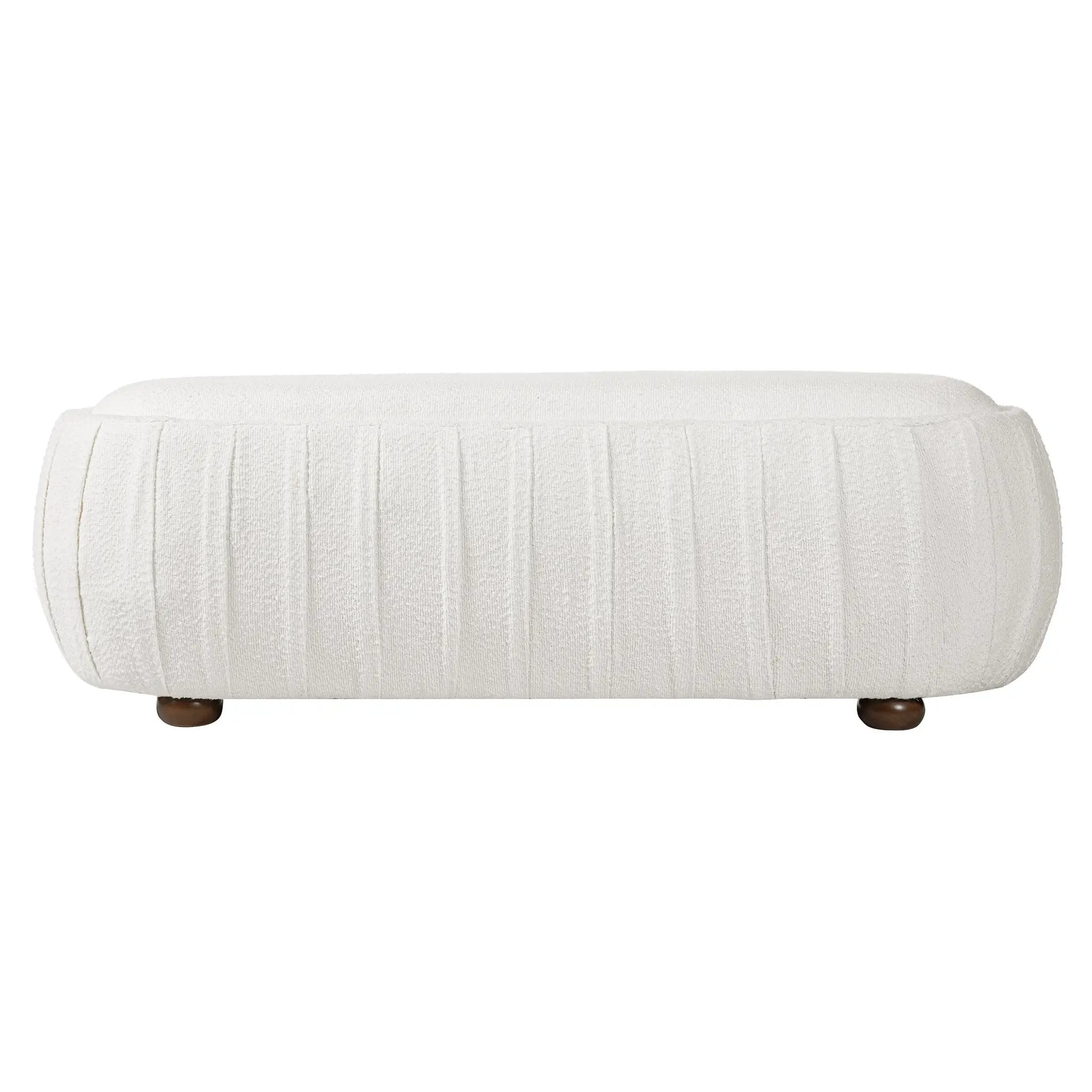 Upholstered Ottoman, Oval Shape by HouseOfZazla