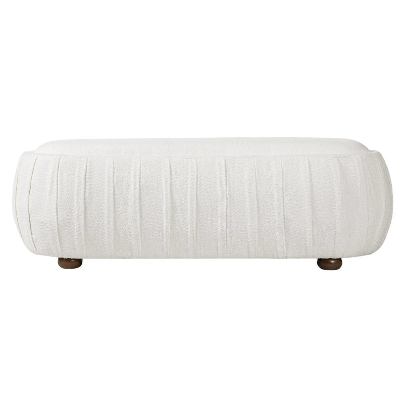 Upholstered Ottoman, Oval Shape by HouseOfZazla