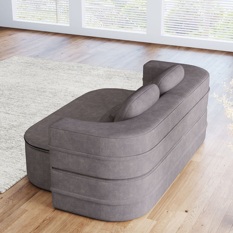 2 In 1 Foldable Sofa Bed With Multi Functional Blanket, Floor Lounge Sofa by HouseOfZazla