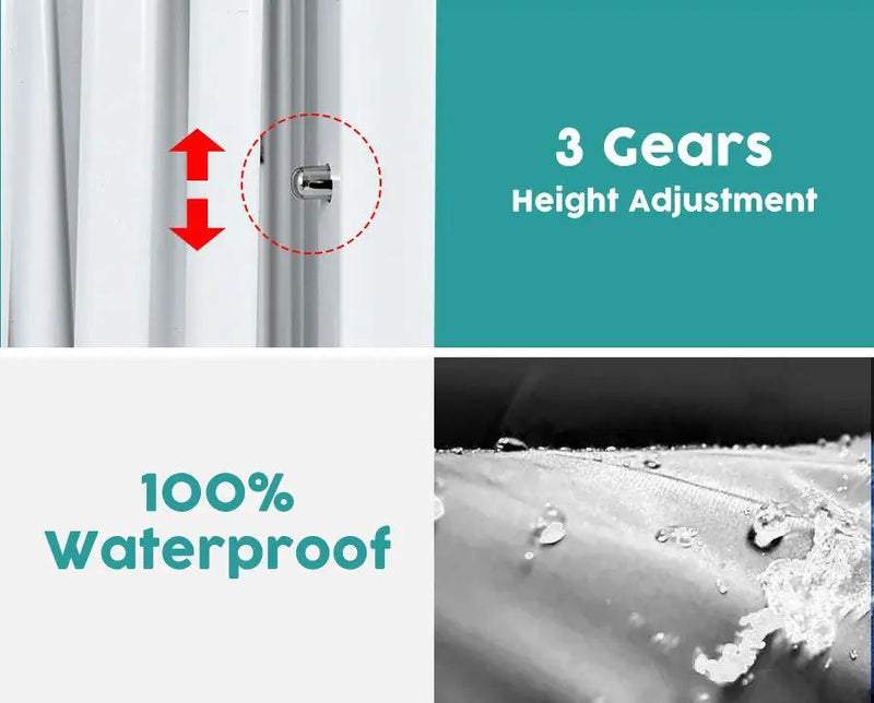 10'X10' Folding Canopy With 4 Removable Sidewalls Outdoor Event Shelter UPF 50+ Gazebo Portable Tents For Parties Beach Camping Wedding Ez Pop Up Canopy 4 Pieces Weight Bag + Carry Bag by Unique Piece Furniture