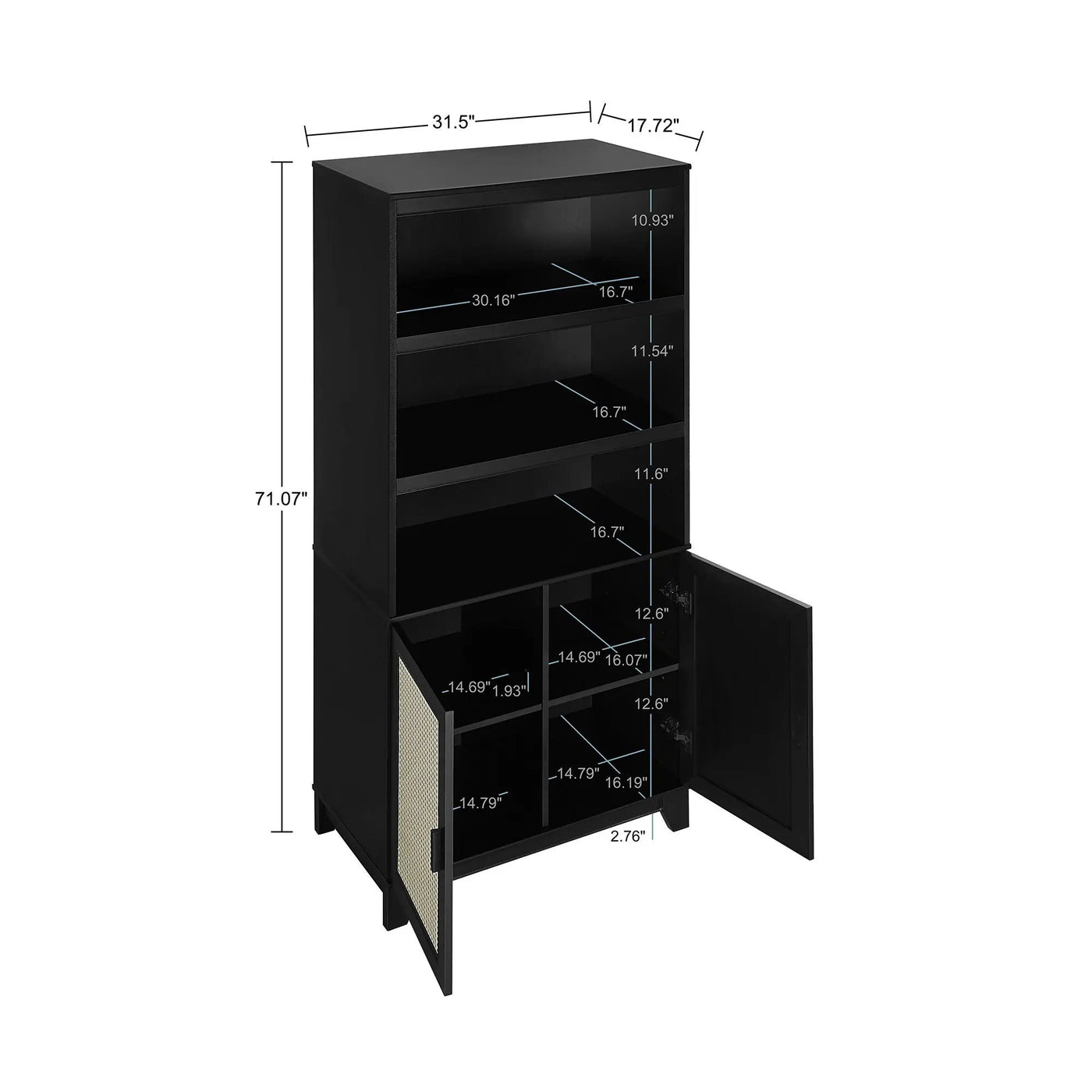 Sheridan - Bookcase Cabinet by HouseOfZazla