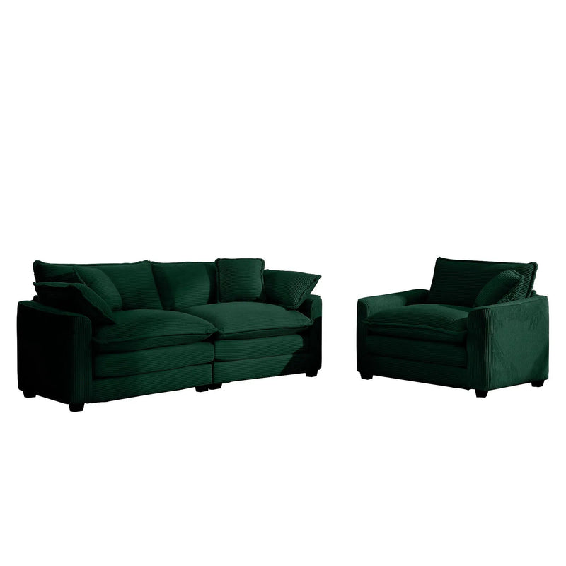 Elegant Oversized Sectional Sofa Set With Deep Seats And Flexible Layout by Unique Piece Furniture