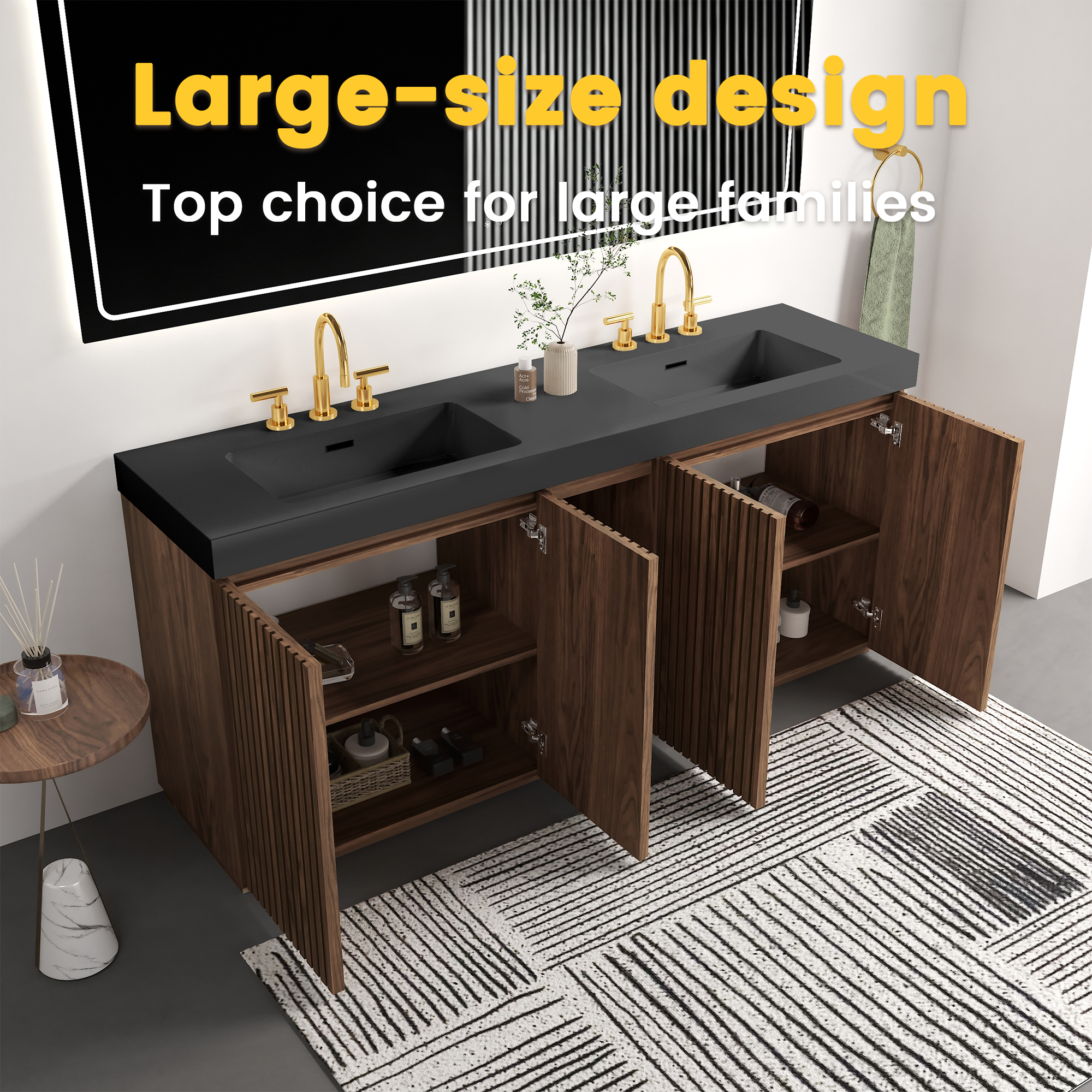 Galan 72F" Winston Bathroom Vanity by HouseOfZazla