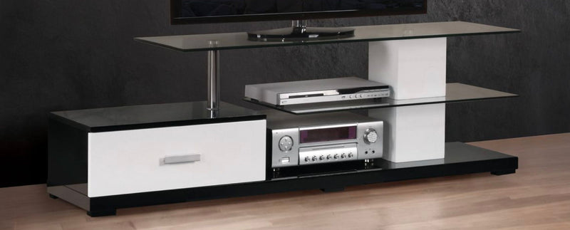 Ivana TV Stand - White / Black by HouseOfZazla