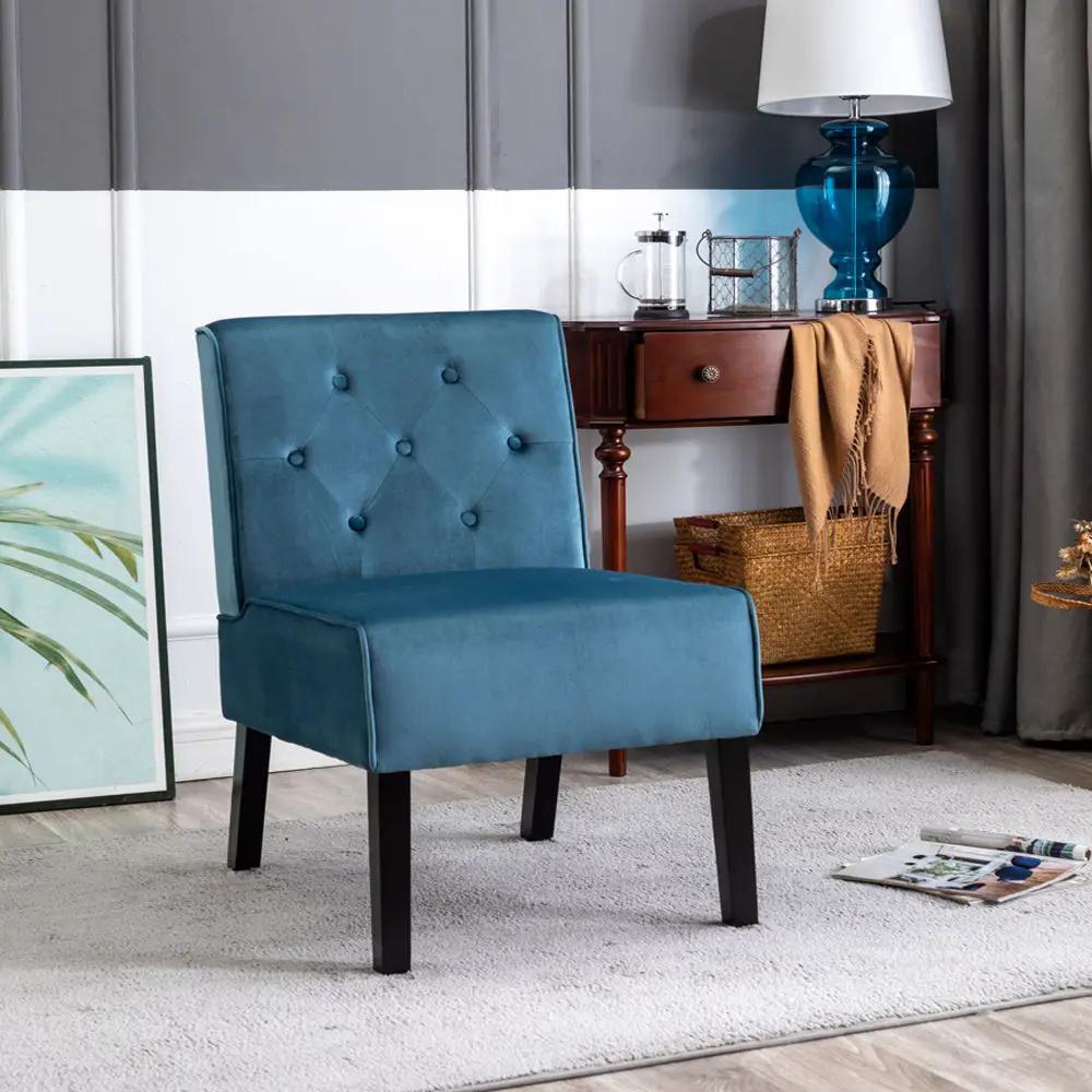 Reese - Living Room Armless Button Tufted Pattern Accent Chair (Set of 2) by Unique Piece Furniture
