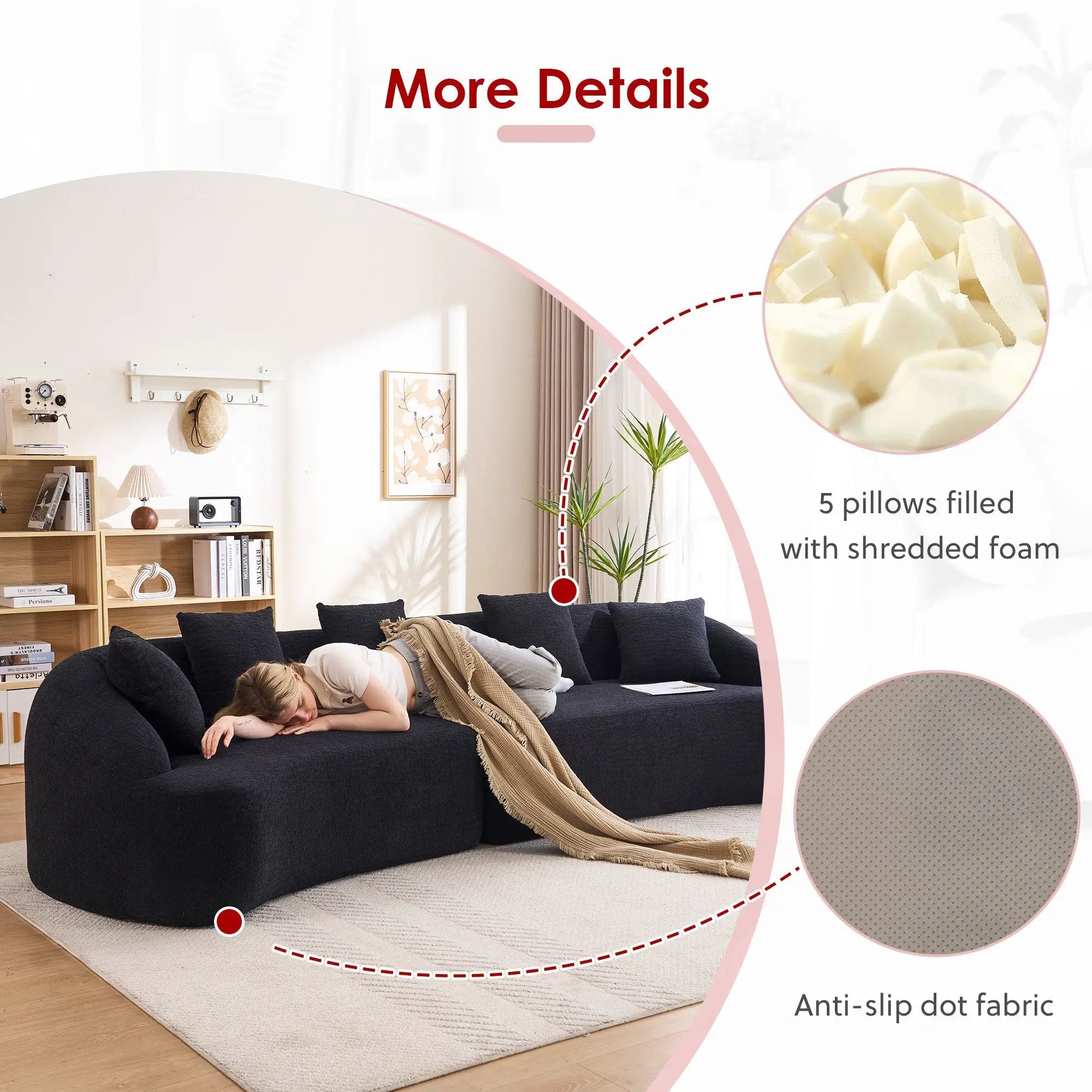 Compression Sponge Sofa by HouseOfZazla