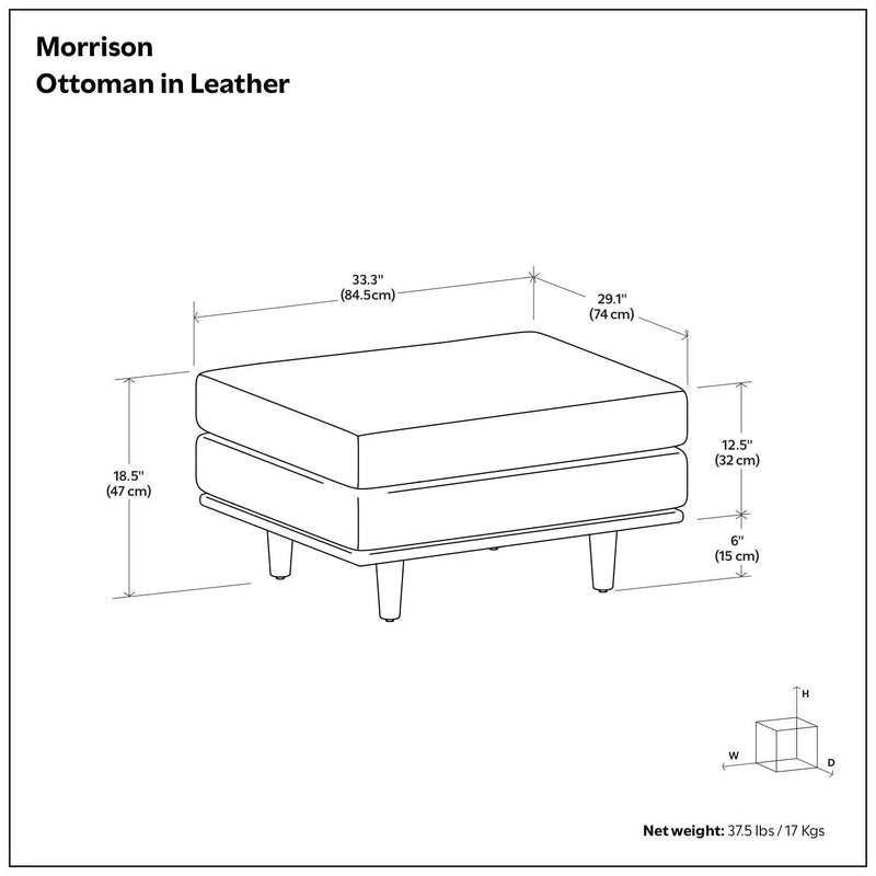 Morrison - Handcrafted Ottoman by HouseOfZazla