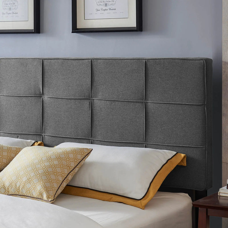 King / California King Sized Headboard - Charcoal Gray by HouseOfZazla