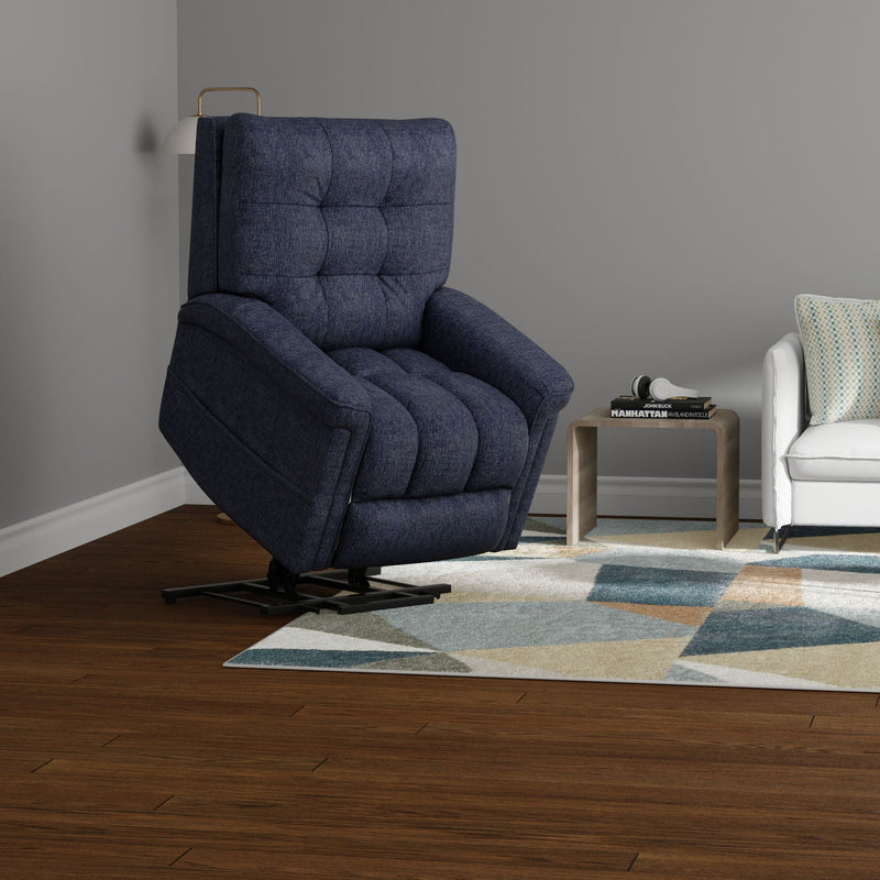 Velour - Power Lift Chair - Blue by Unique Piece Furniture