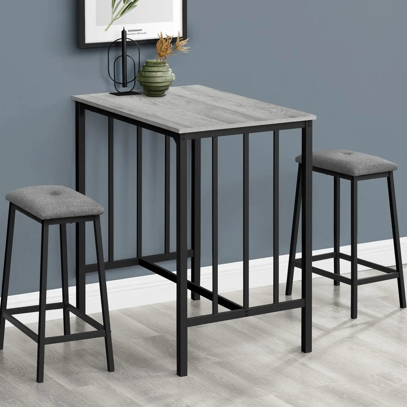 3 Pieces Dining Set, Counter Height, Rectangular, Small, Contemporary & Modern by Unique Piece Furniture