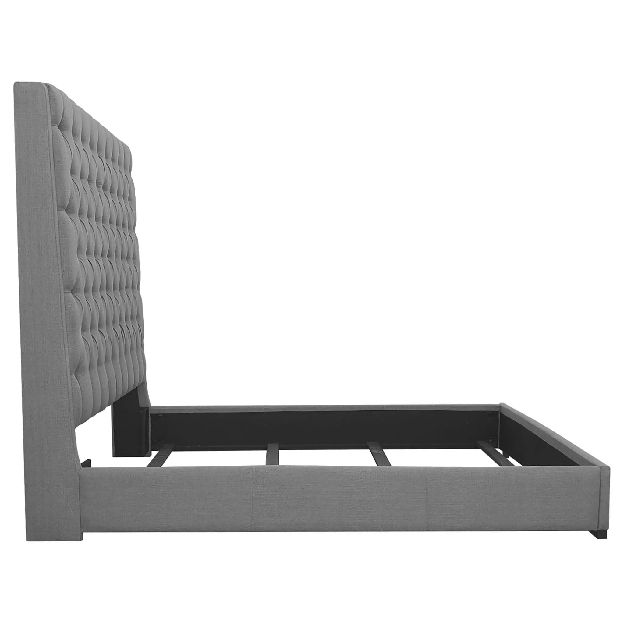 Camille Upholstered Queen Panel Bed Grey by Unique Piece Furniture