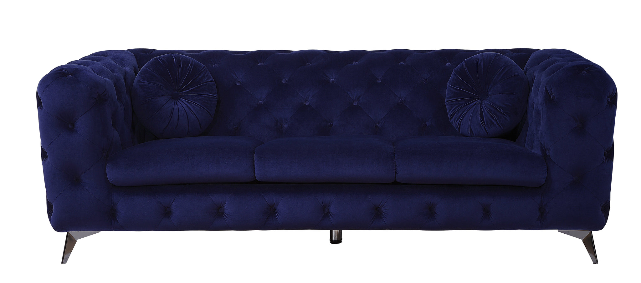 Atronia Blue Velvet Sofa by HouseOfZazla