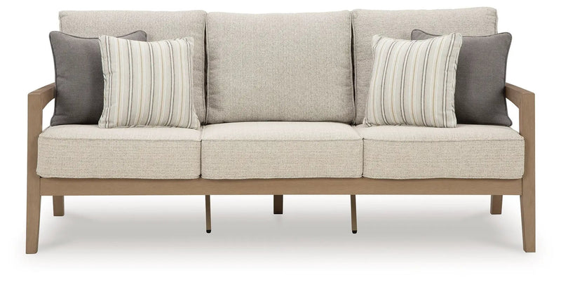Hallow Creek - Sofa With Cushion - Driftwood by Unique Piece Furniture