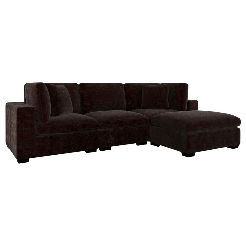 Lakeview 5-piece Upholstered Modular Sectional Chocolate by Unique Piece Furniture