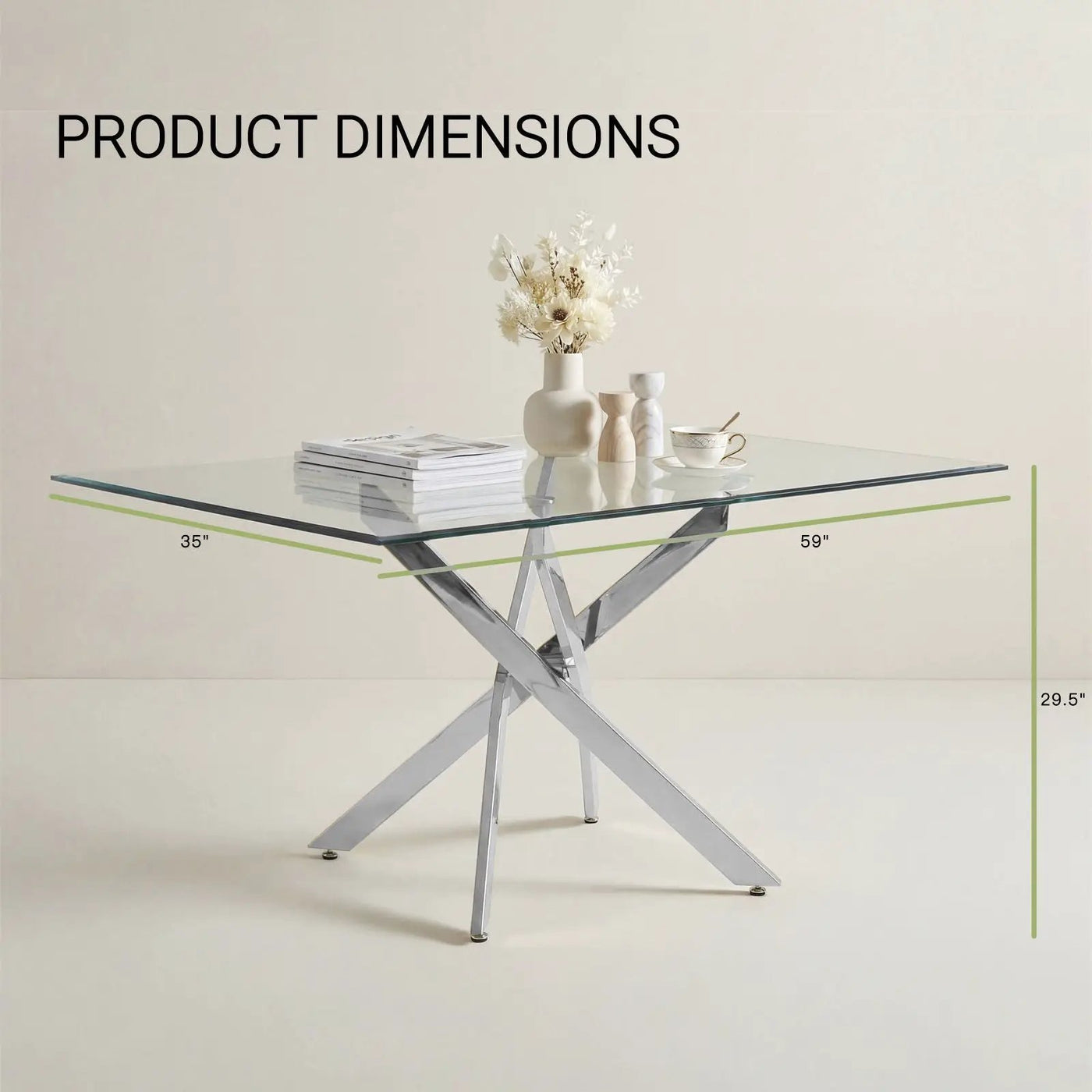 Modern Rectangular Table For Dining Room by HouseOfZazla