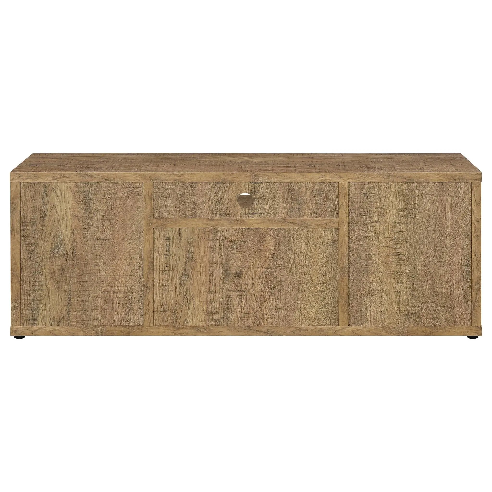 Noriega - 3 Piece TV Entertainment Center, Open & Concealed Storage - Wood by HouseOfZazla