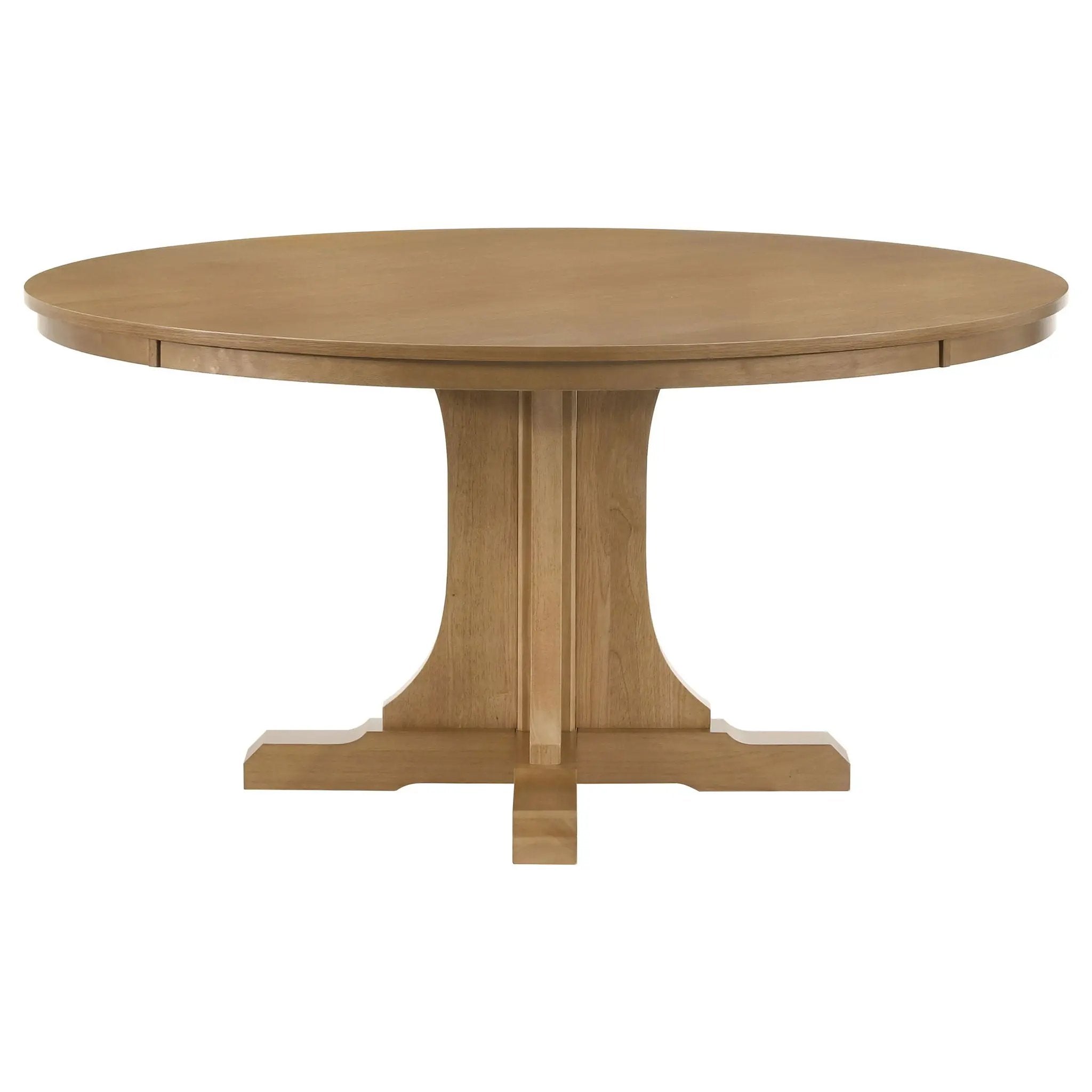 Hartville 5-piece Round Dining Table Set Natural Light Brown by Unique Piece Furniture