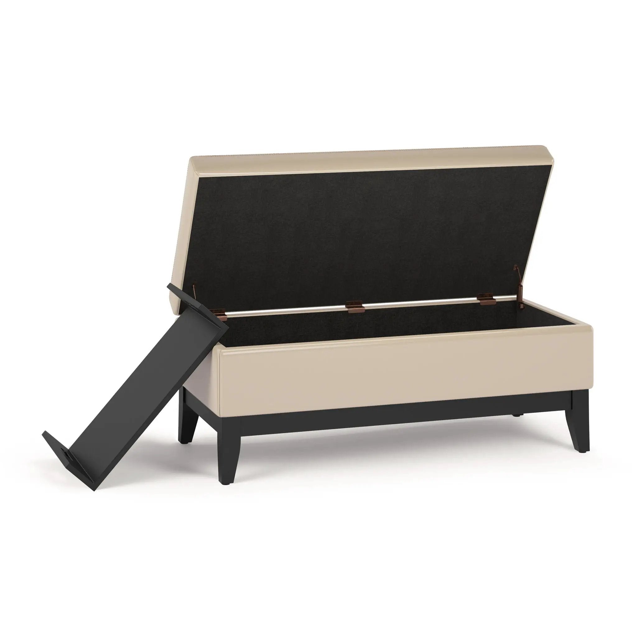 Oregon - Contemporary Storage Ottoman Bench With Tray by Unique Piece Furniture
