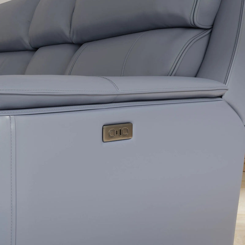 Oslo - Dual Power Reclining Loveseat With Console by Unique Piece Furniture