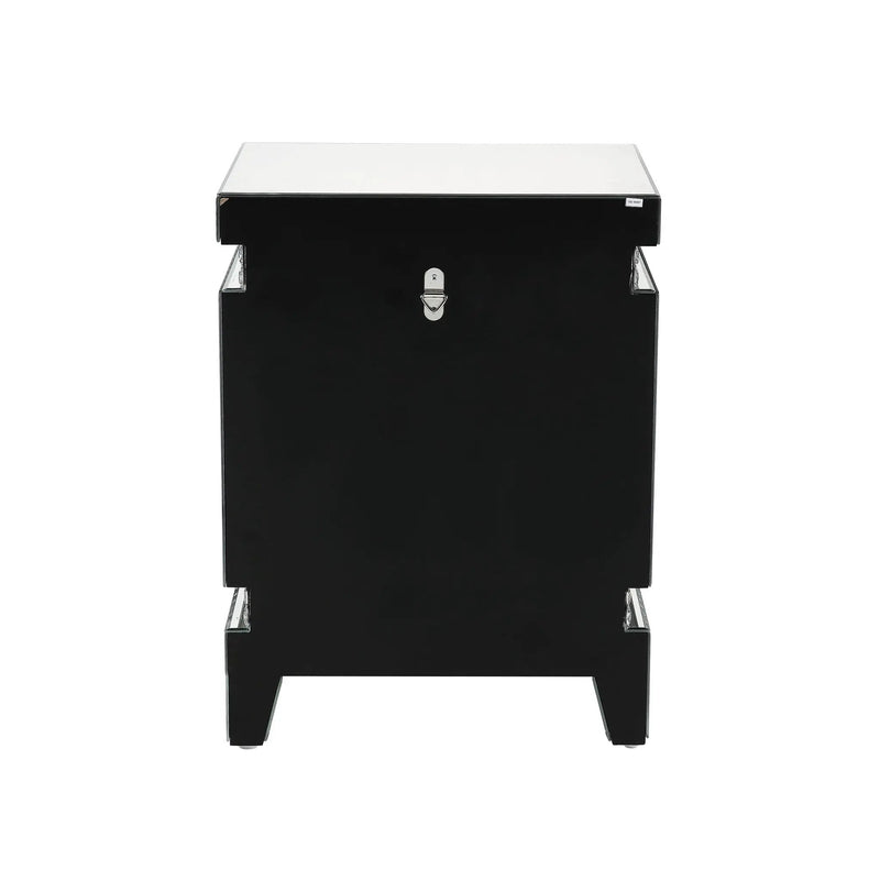 Lotus - Accent Table - Mirrored & Faux Ice Cube Crystals by Unique Piece Furniture