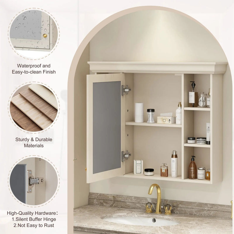 Wall Mounted Bathroom Storage Cabinet With Mirror Door by Unique Piece Furniture