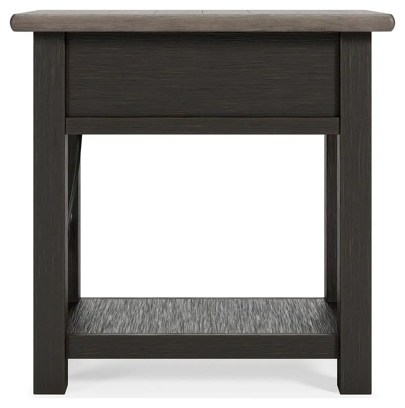 Tyler Creek - Chair Side End Table - Black / Gray by Unique Piece Furniture